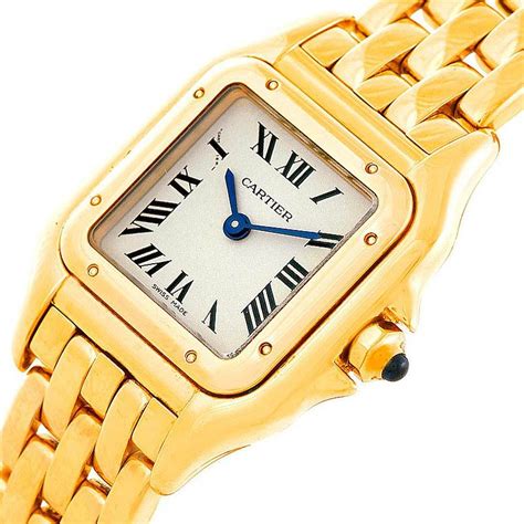 cartier ladies panthere 18k gold.